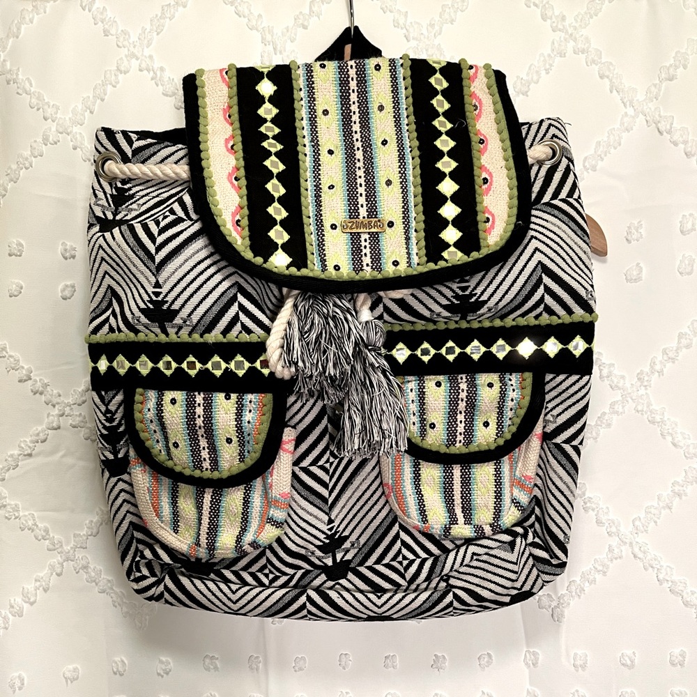 New Zumba Bohemian style backpack.
